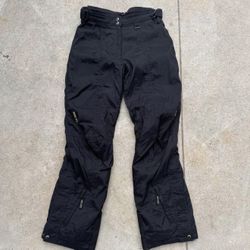 Women’s Black Goretex Waterproof Shell Pants By Hard Corps Size 12