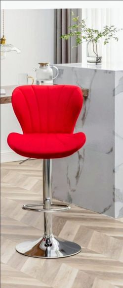 RED ❣️ VELVET SWIVEL BARSTOOL