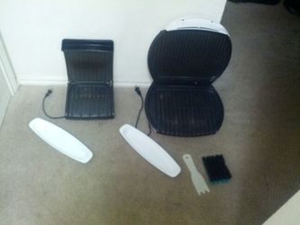 Small and large George foreman grills