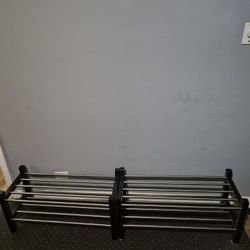Pair Metal Shoe Racks