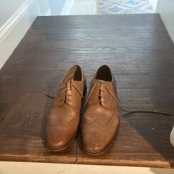 Florshein Brown Wingtip Shoes Size 10
