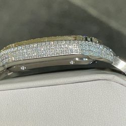 40mm Automatic Vvs Moissanite Watch 