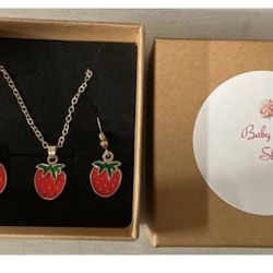 Strawberry Necklaces & Earrings