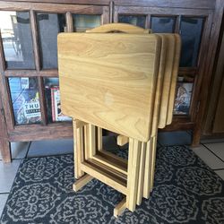 5 Piece TV Tray Set