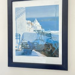 Framed Painting. Beach Theme. 22”x18”