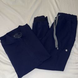 S Navy Blue Scrub set 