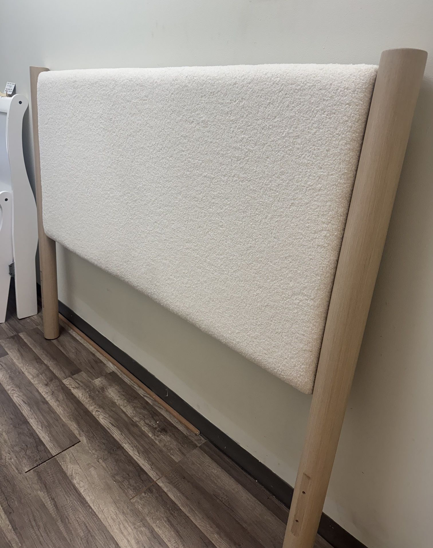 Model display BoHo queen sherpa headboard