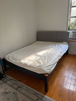 Full Size IKEA Mattress + Bed Frame and Headboard