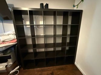 IKEA KALLAX 5×5 Shelf Unit – Black-Brown