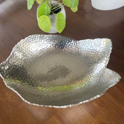 Silver Hammered Bowl