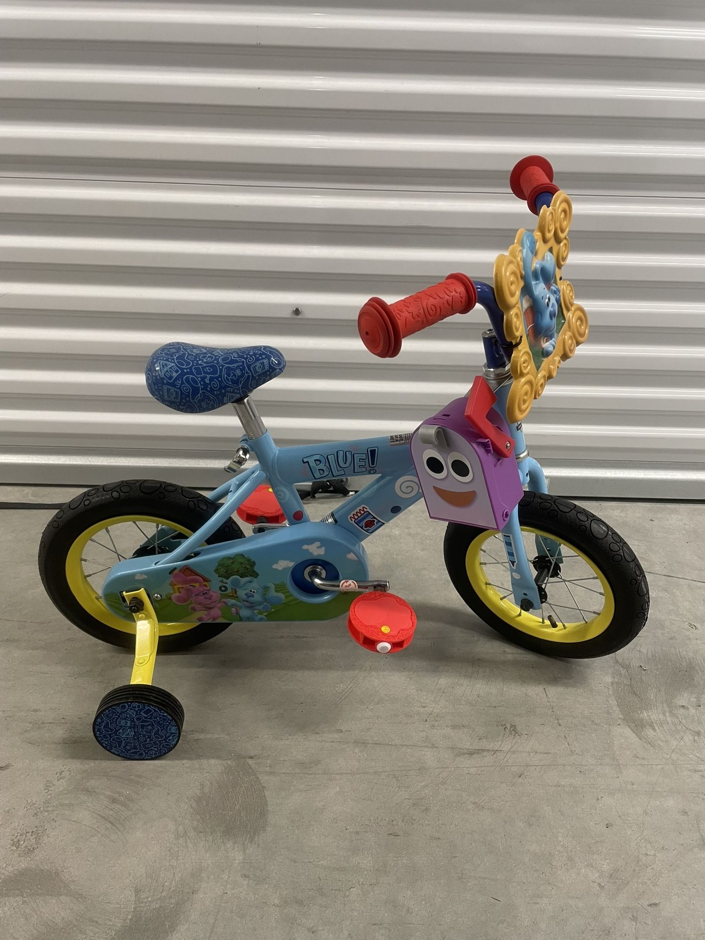 Blue's Clues Kids Bike for Boys and Girls 12-Inch Wheels Ages 2-4 Year Old Training Wheels