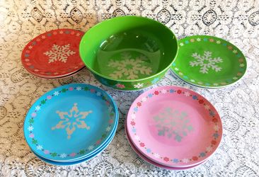 Christmas Melamine dishes!