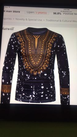 African Dashiki long sleeve Tees for fathers Day Gift