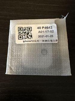 iPhone 12 Camera Tempered glass Screen protector 