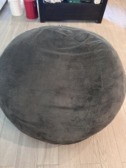 Large Oversized Gray Bean Bag Chair – Super Comfy