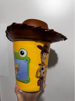 Woody hat Toy Story popcorn bucket and cup
