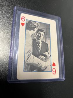 1966 Green Hornet Playing Cards Bruce Lee - 6 Of Hearts
