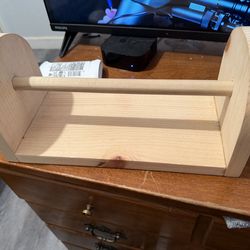 Wooden paper towel holder