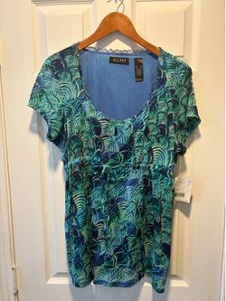 Brand New Axcess Liz Claiborne Short Sleeve Top woman’s size XL - Simi Valley