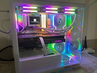 ❤️ High end white Gaming PC - i9 14900K / RTX 4070 Ti / 64GB DDR5 / Lian Li & LCD(make offer)