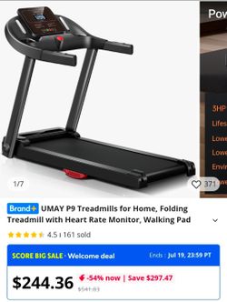 UMAT Motorized Treadmill Model P9 Black