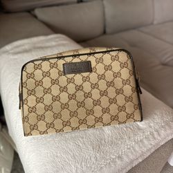 GG Canvas & Leather Belt Bag