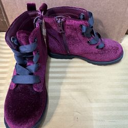 Velvet Boots Girls Size 10