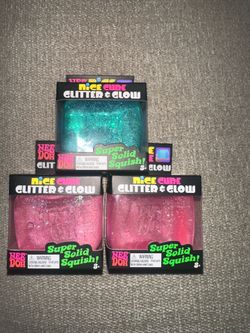 Glitter and Glow cubes