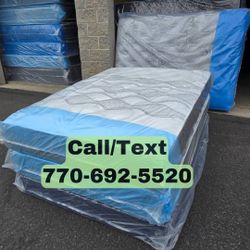 🔥 Brand New King Queen Full Twin Mattresses & Box Springs | Memory Foam Pillow Top Hybrid Standard Mattresses Sets | Pickup & Delivery 🚚