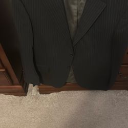 Oscar De La Renta Stripped Business Suit 