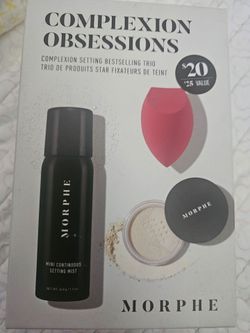 Morphe finishing spray and setting powder with sponge