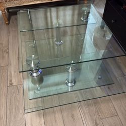 Swivel Glass Coffee Table