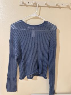 Blue Knit Top (Brand New w/ Tag, Size S)
