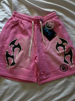 PINK FLAMES HELLSTAR SHORTS