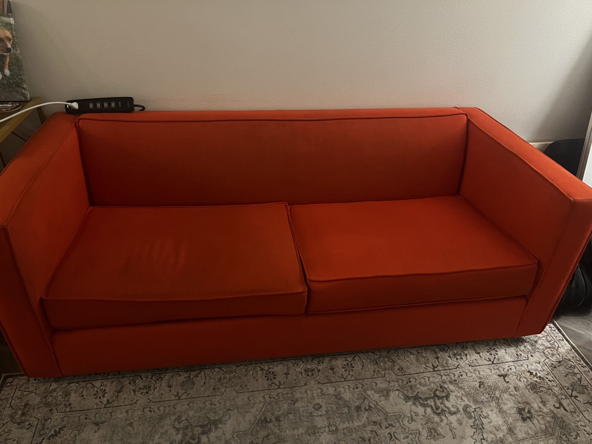 Mid Century Modern Red Couch