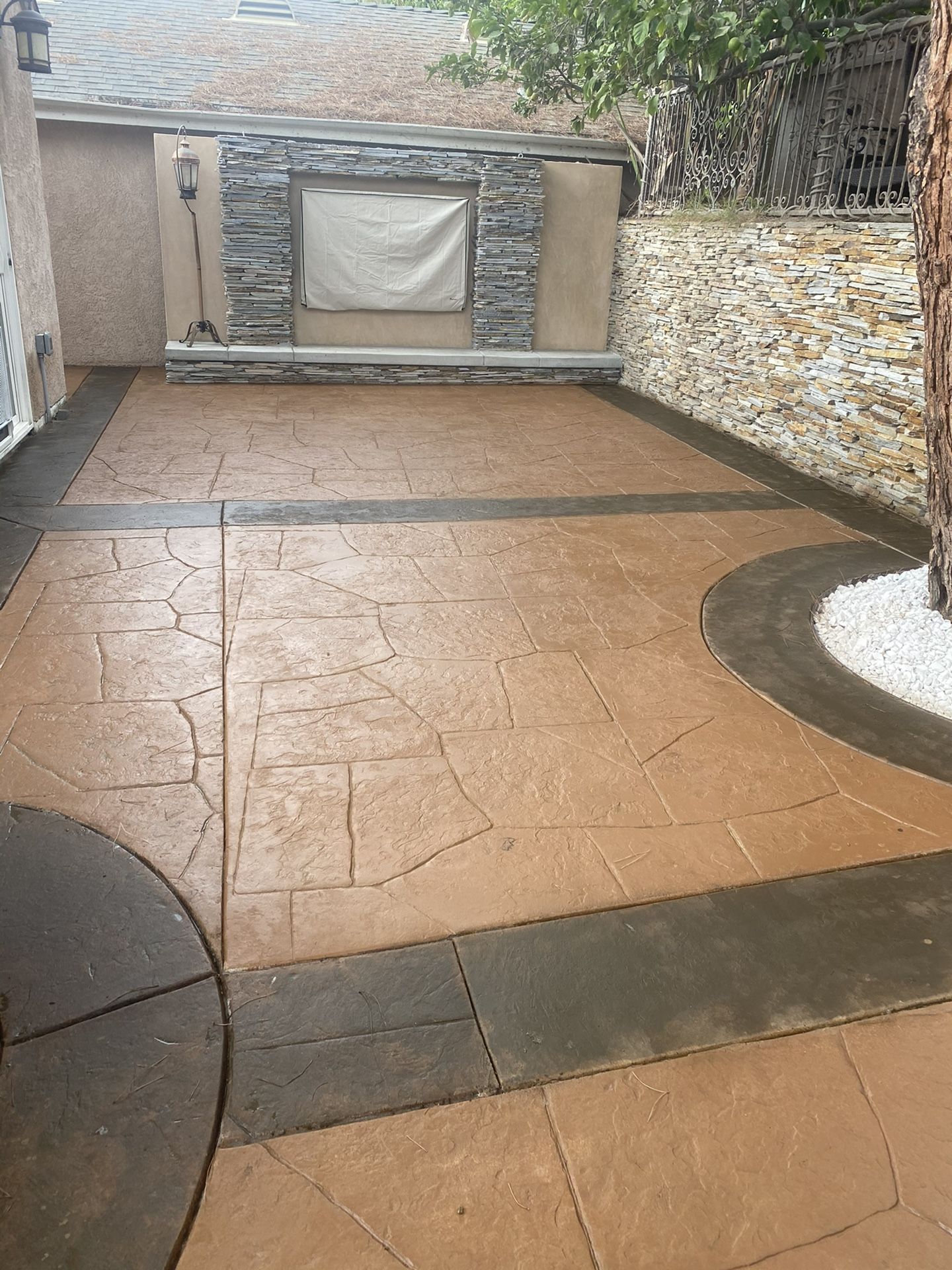 Stamp Concrete Pavors Block Walls Wood Fences And More for Sale in Ontario,  CA - OfferUp