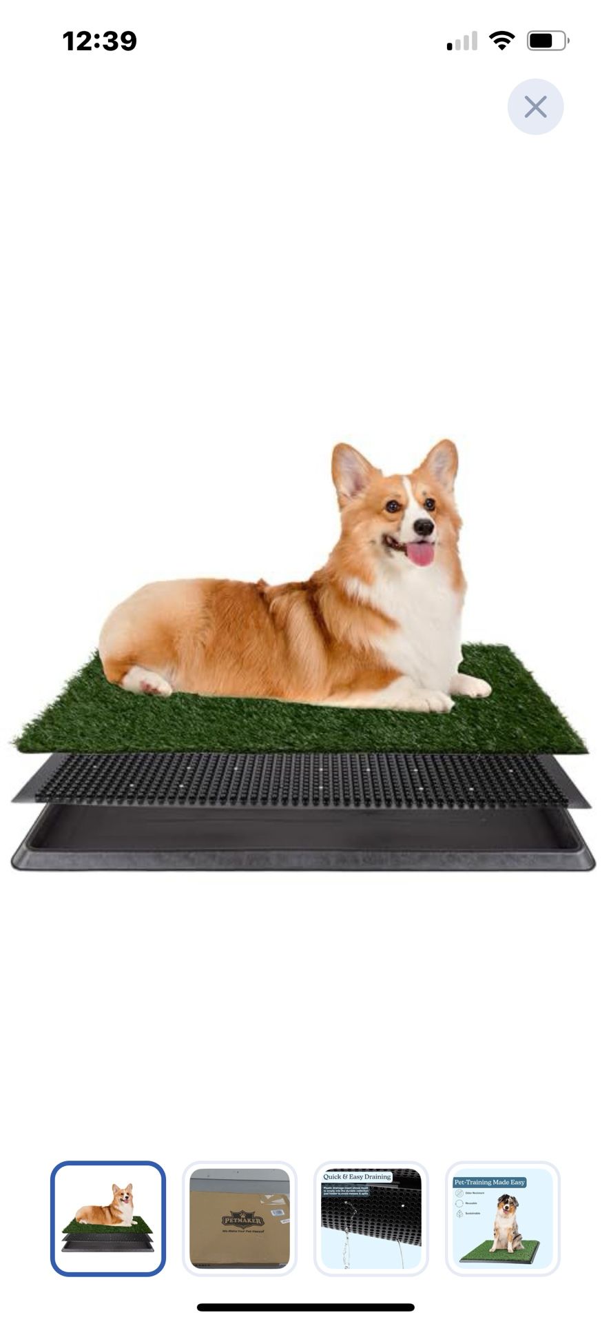 “New”Artificial Grass Dog Pee Pad (reusable)(20 X25)3 Layer & Tray Retail$39