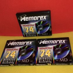 Minidisc Walkman Blanks Memorex