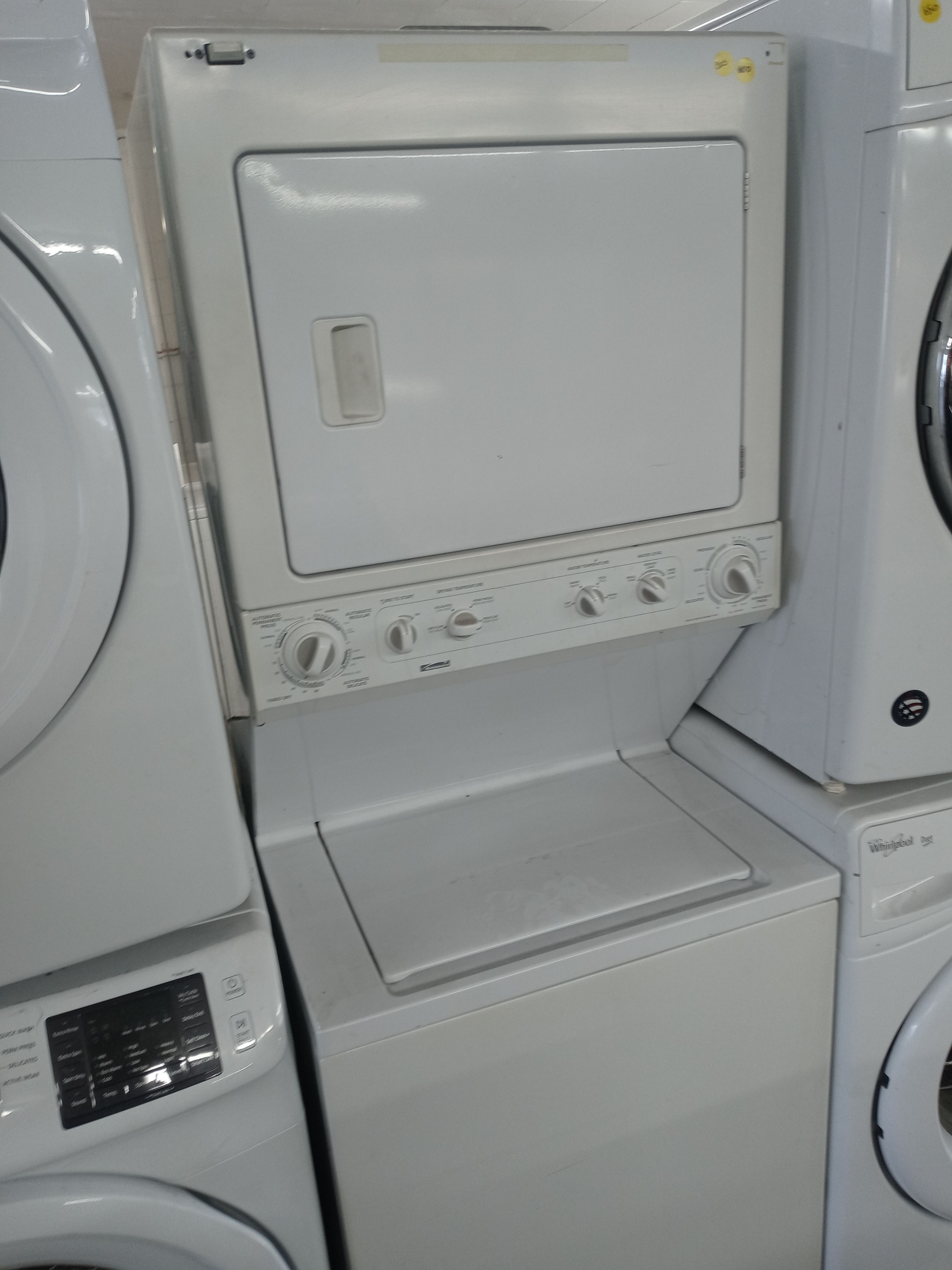 Kenmore 27" unitized washer and gas dryer stack - Free delivery