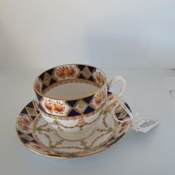 Antique Royal Vale China Cup And Saucer 