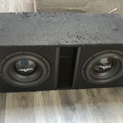 daul 12” watt EVL series complete subwoofer package with vented enclosure and amplifier price negotiable 