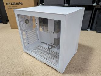 Lian Li O11 Air Mini ATX PC Case – White / CIB w/ Original Box & Fans