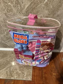 Mega Bloks Building Imagination Bag (80 pcs) – Pink Edition
