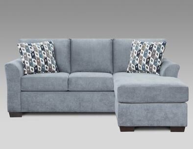 Anna Blue Living Room Set Sofa Chaise Loveseat