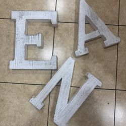Hobby Lobby Rustic White Large Letters