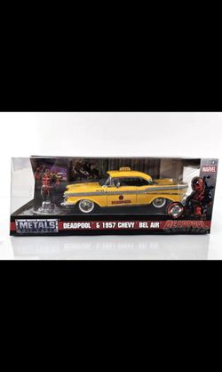 Jada Metals Die Cast Deadpool 1957 Chevy Bel Air