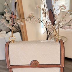 Tory Burch Eleanor Embossed Crossbody – Like New