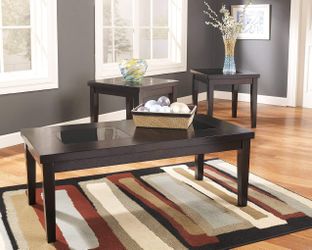 Denja Occasional Table Set - Contains Cocktail Table & 2 End Tables New In Box - Liquidation Sale