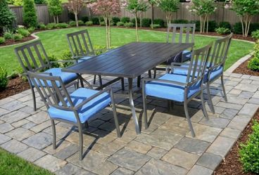 🏡JUST LISTED. 60 X 38" indoor or outdoor table, 6 chairs, cushions Holmdel nj exit 116 GSP