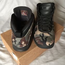 Nike Jordan 10 Woodland Camo Size 9.5